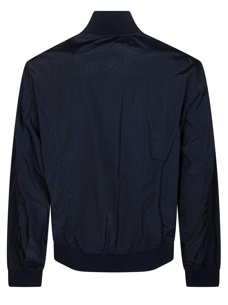 CP Company Sleek Front Button Bomber Jacket Zwart
