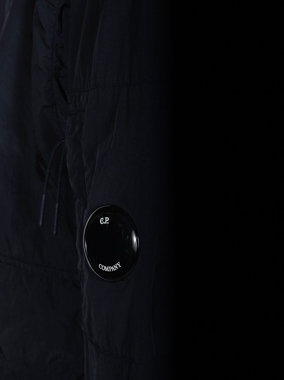CP Company Sleek Front Button Bomber Jacket Zwart