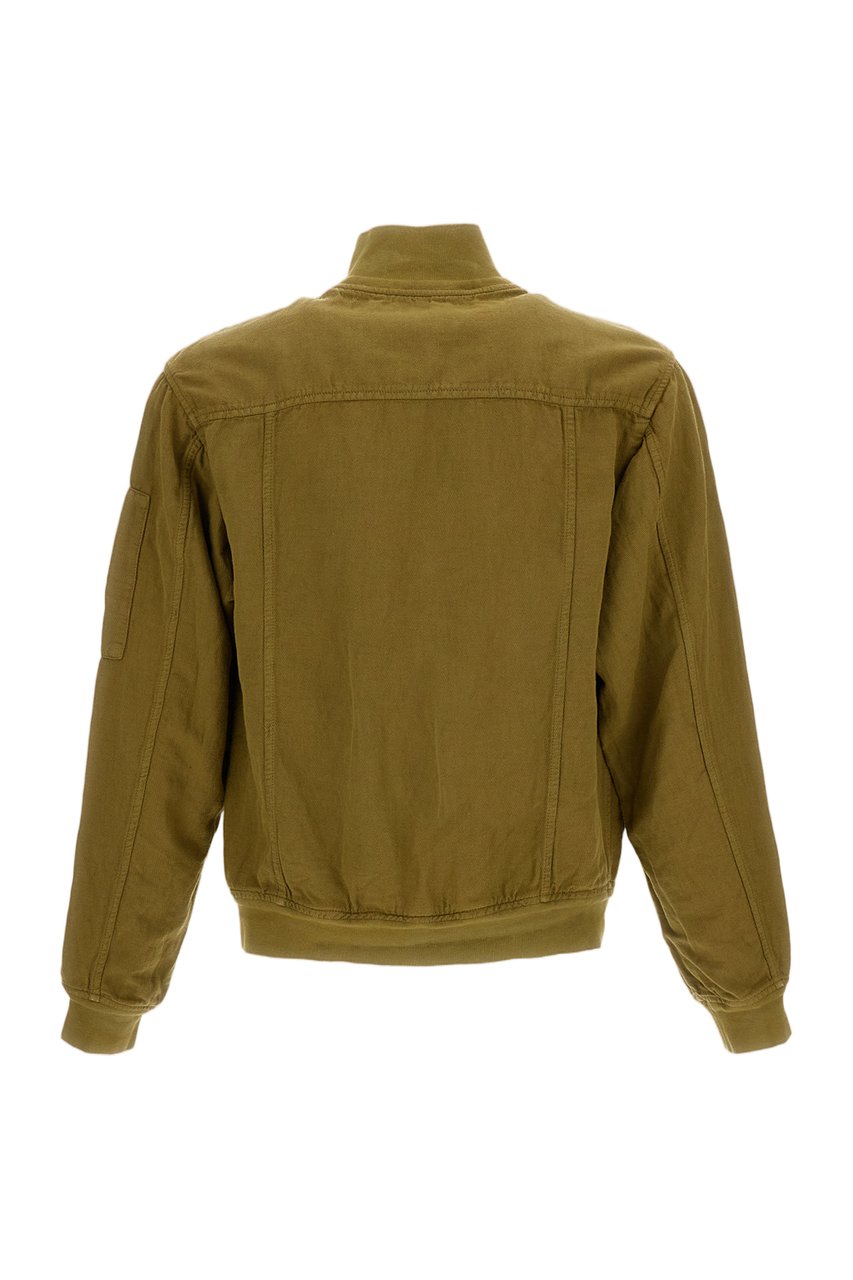 CP Company Linen Blend Jacket Groen