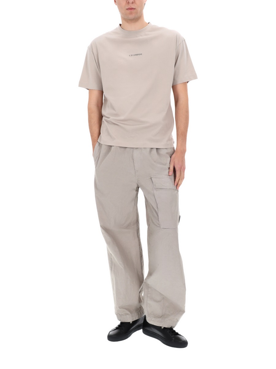 CP Company Cargo Boxy Elastic Waistband Pants Wit