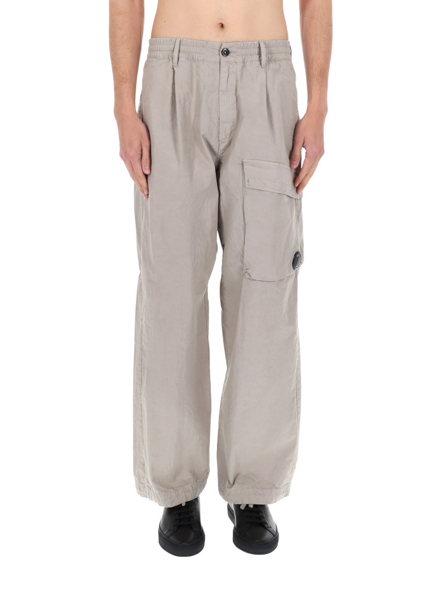 CP Company Cargo Boxy Elastic Waistband Pants Wit