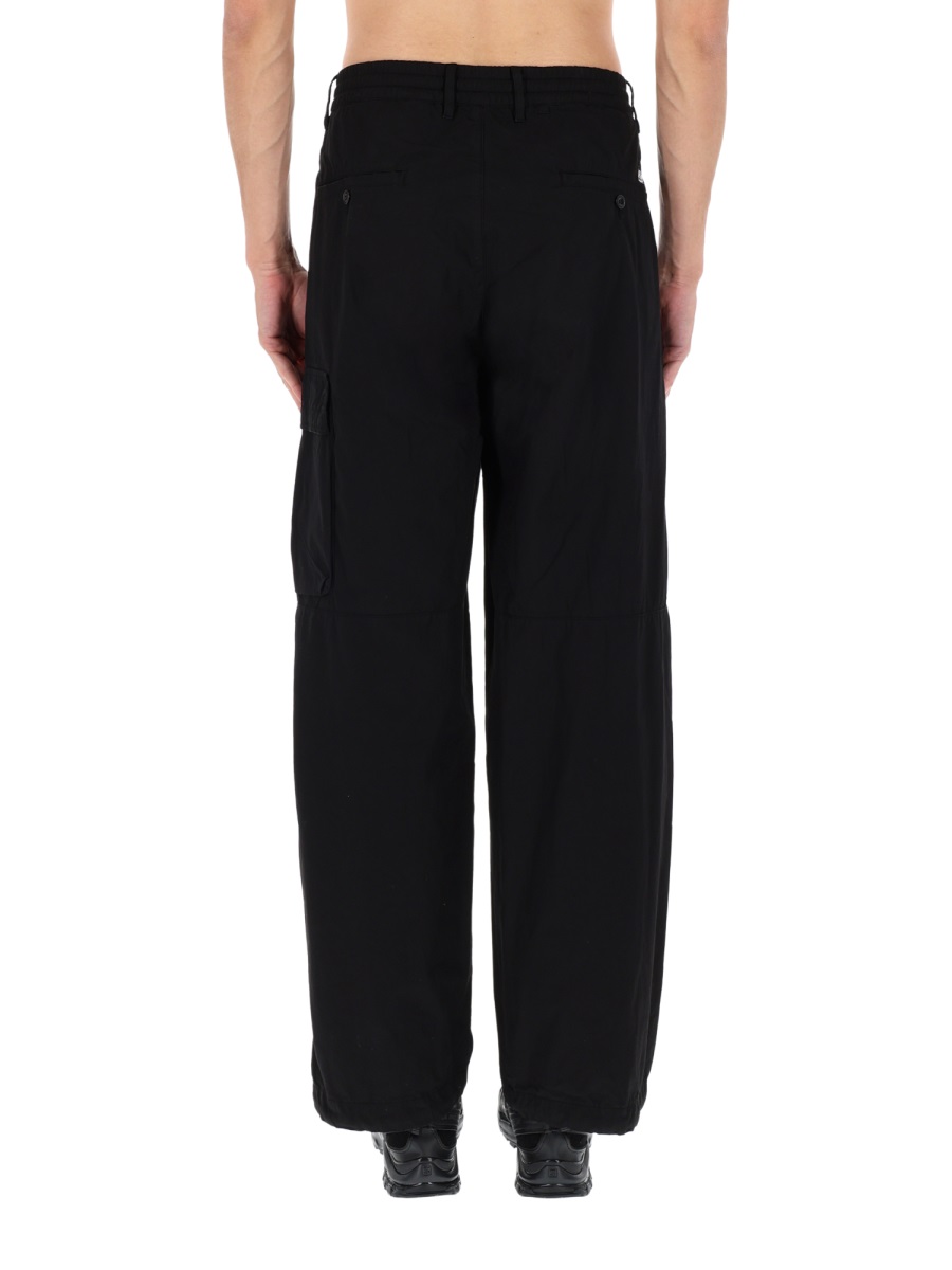 CP Company Metropolis Boxy Fit Patch Logo Cargo Pants Zwart