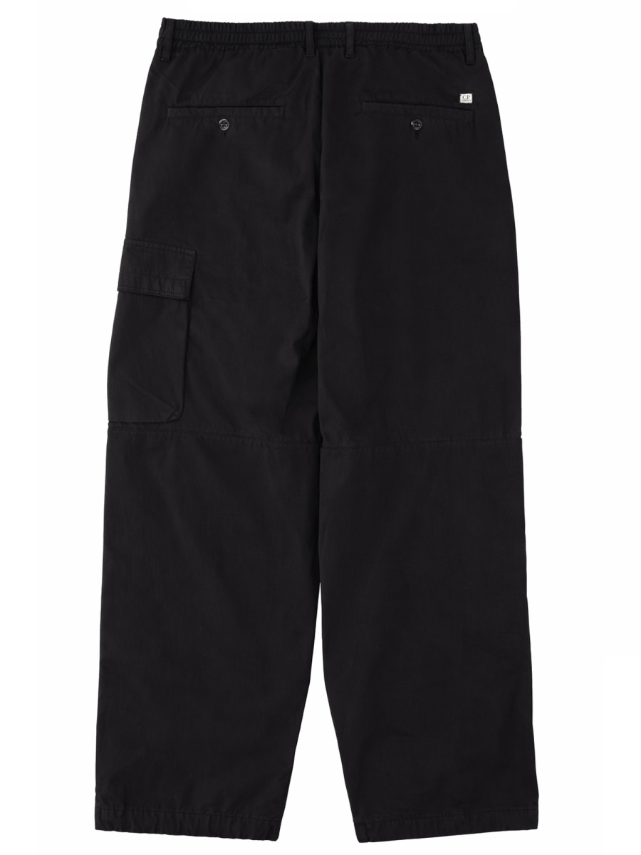 CP Company Metropolis Boxy Fit Patch Logo Cargo Pants Zwart