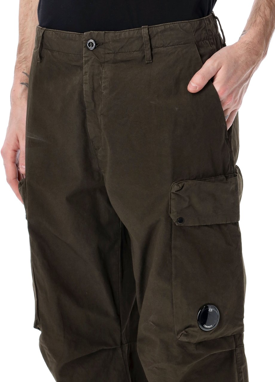 CP Company Pants Cargo Pant In Microreps Dk Olive Groen