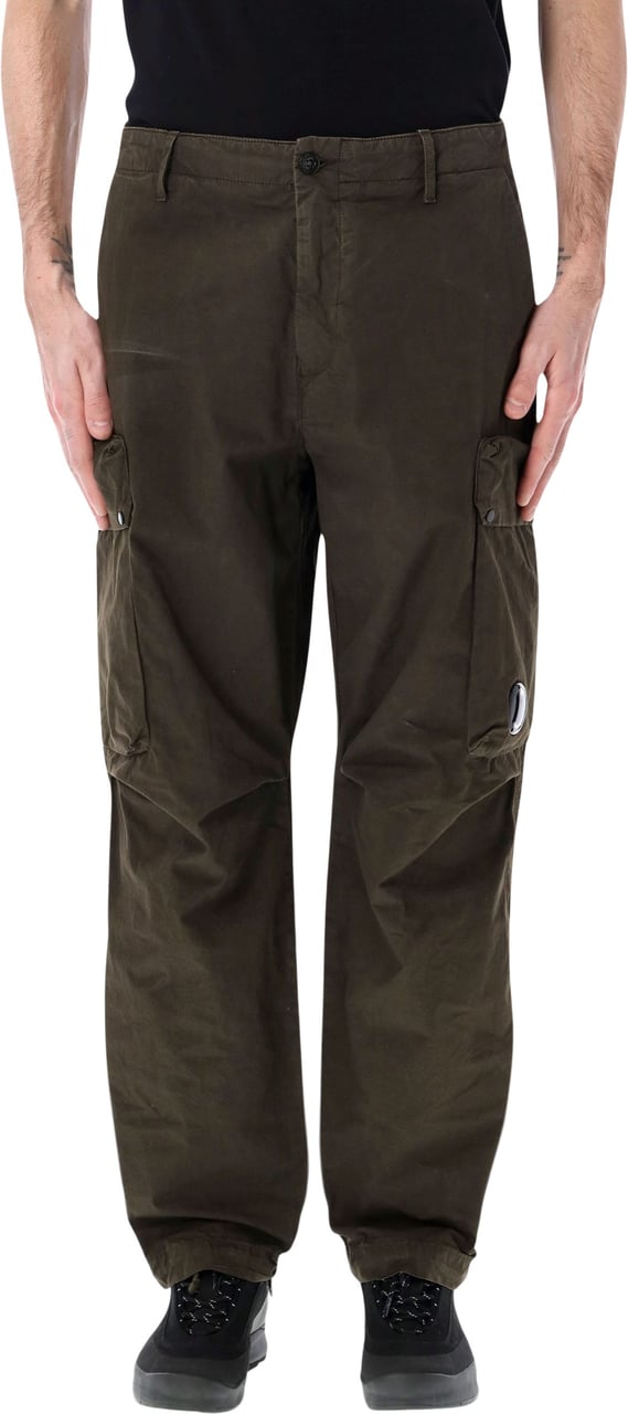 CP Company Pants Cargo Pant In Microreps Dk Olive Groen