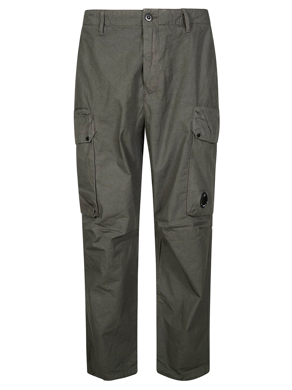 CP Company Green Cotton Straight-Leg Cargo Pants Grijs