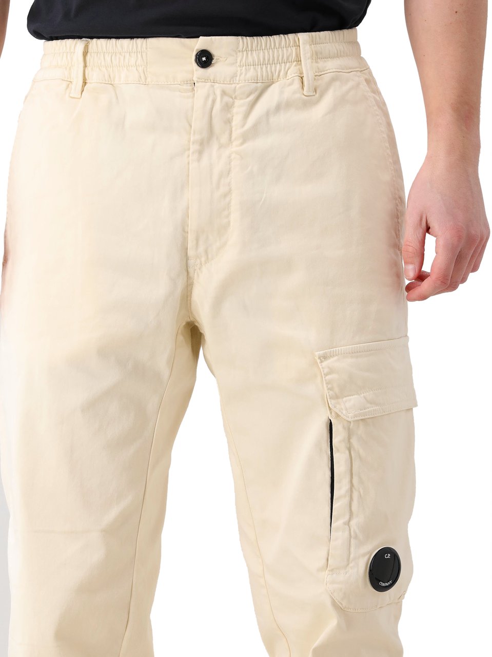 CP Company CP Company Cargo Broek Beige Stretch Sateen Regular Beige
