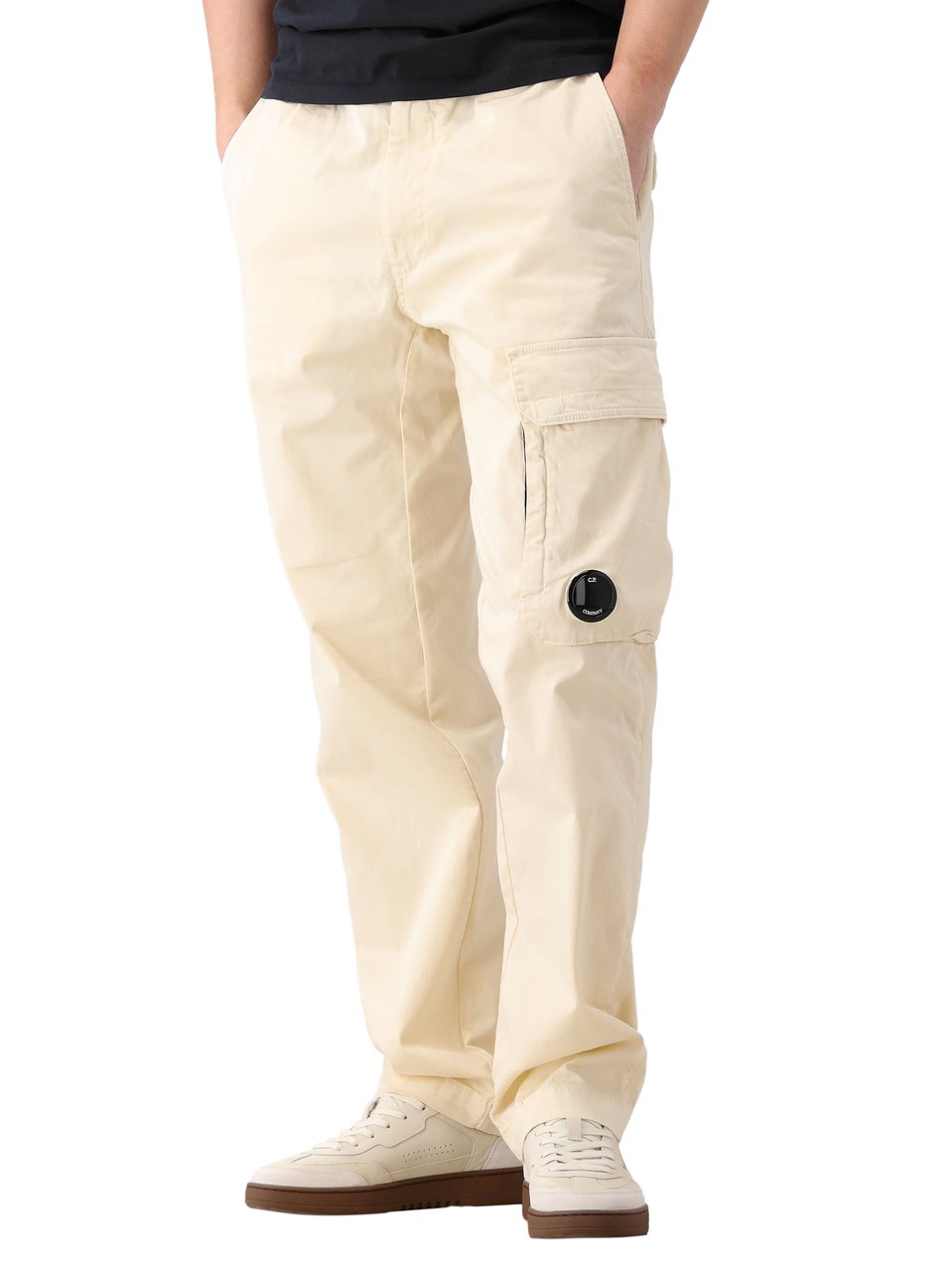 CP Company CP Company Cargo Broek Beige Stretch Sateen Regular Beige
