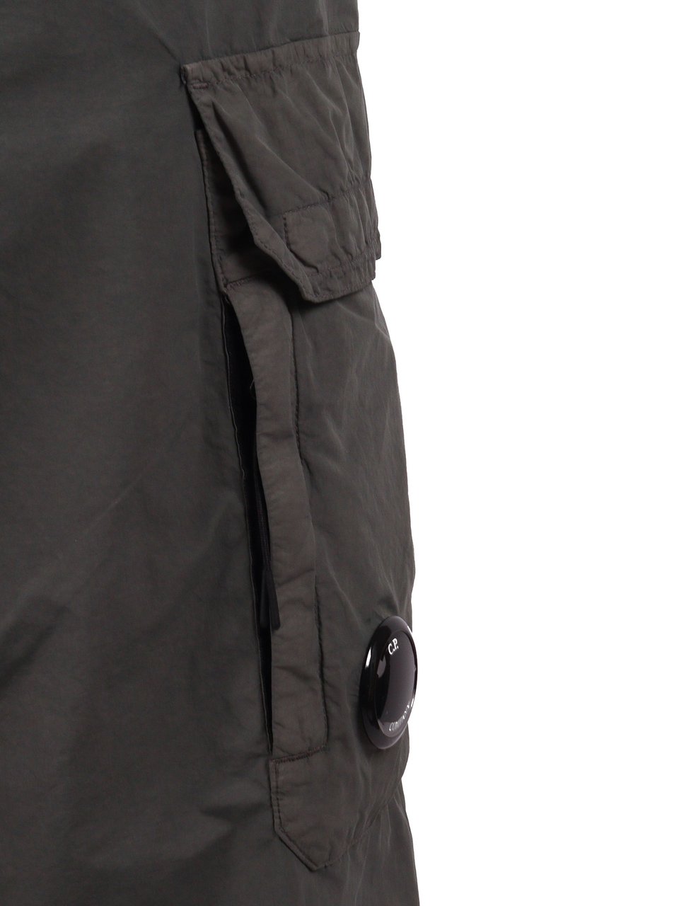CP Company Relaxed Fit Cargo Lens Straight-Leg Pants Grijs