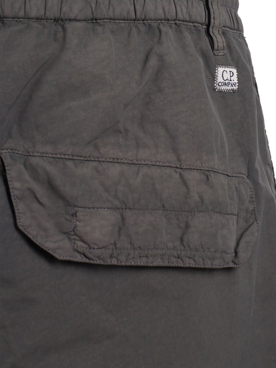 CP Company Relaxed Fit Cargo Lens Straight-Leg Pants Grijs