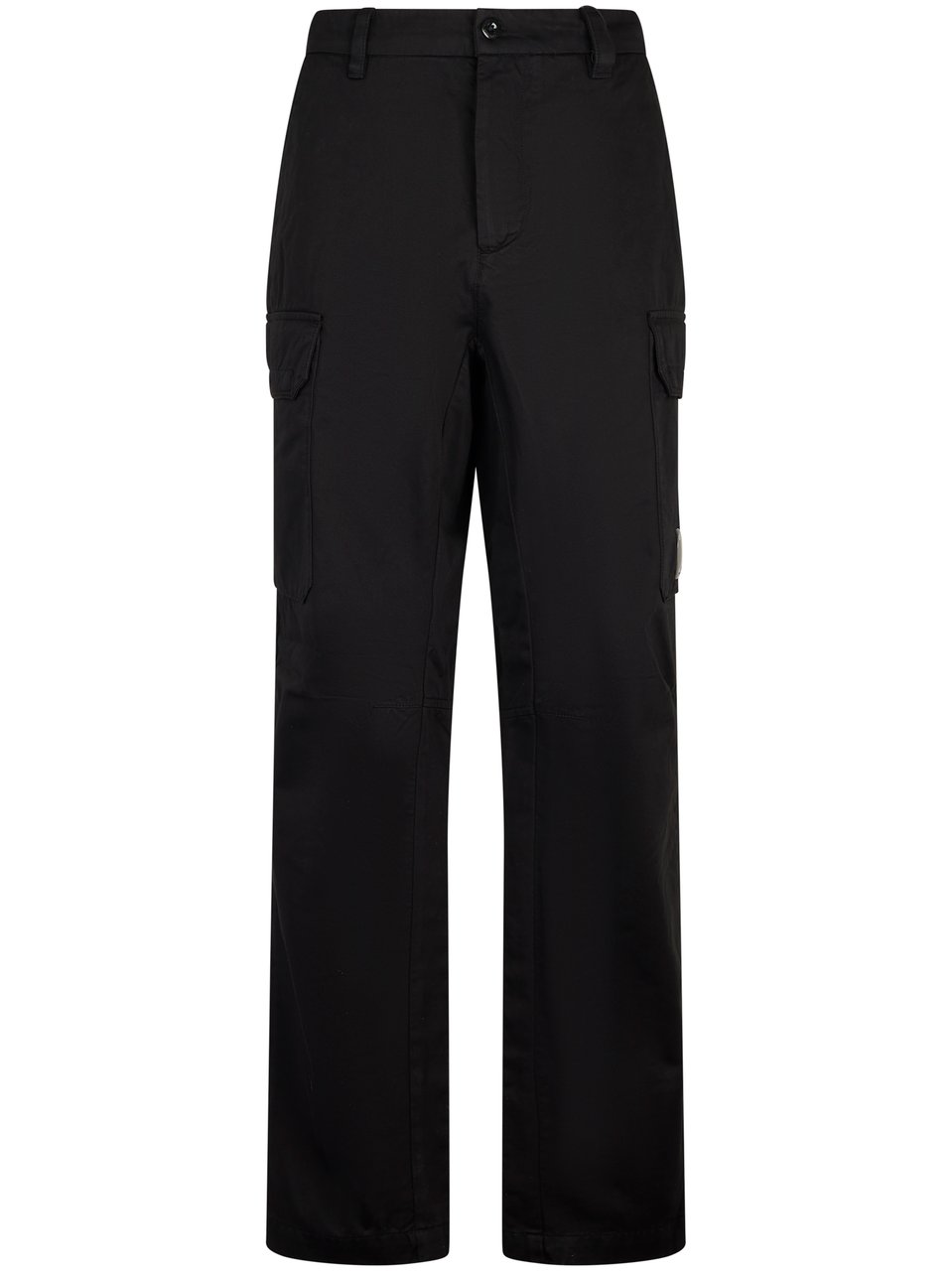 CP Company Loose Cargo Pants in Black Cotton Gabardine Zwart