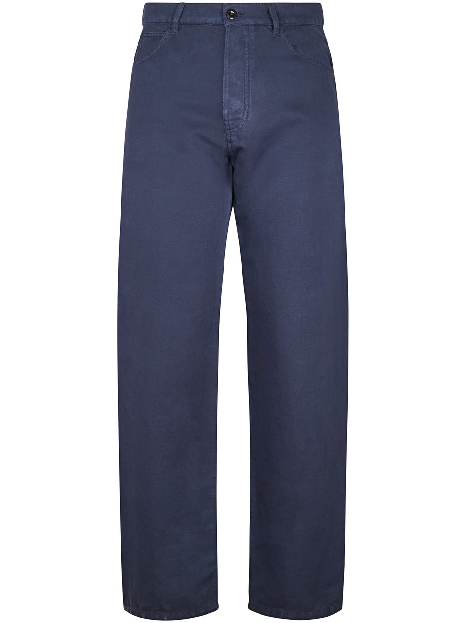 CP Company Five-Pocket Casual Trousers in Cotton-Linen Blend Grijs