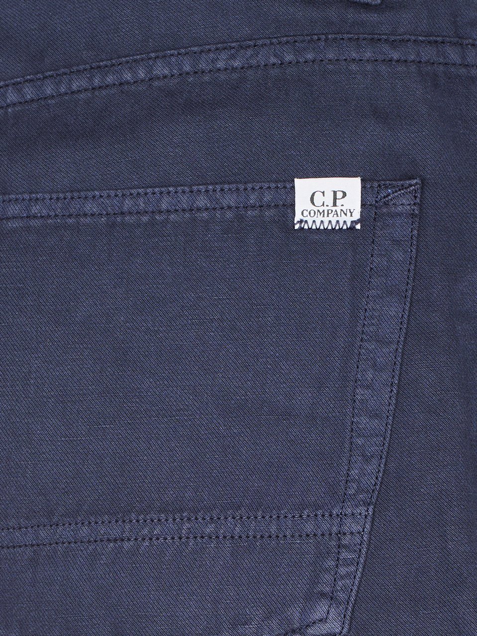 CP Company Five-Pocket Casual Trousers in Cotton-Linen Blend Grijs