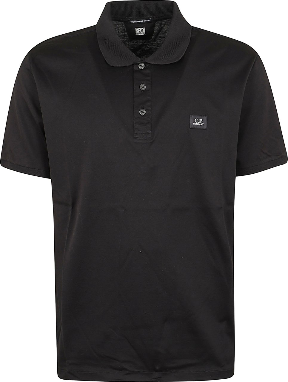 CP COMPANY 70/2 MERCERIZED JERSEY GASATO SHORT SLEEVE POLO Zwart