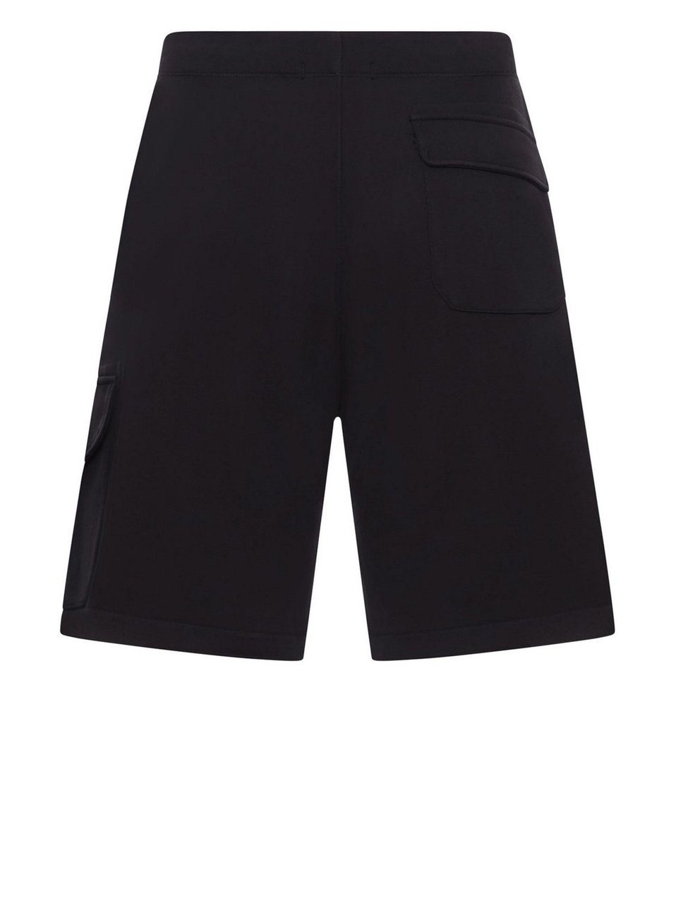 CP Company Brushed Cotton Bermuda Shorts With Drawstring Waist And Logo Detail Zwart