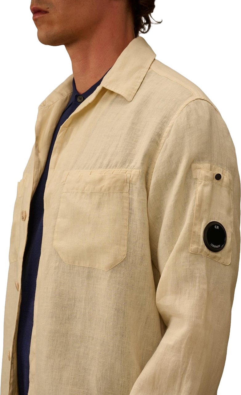 CP Company Heren Shirts - Long Sleeve Wit