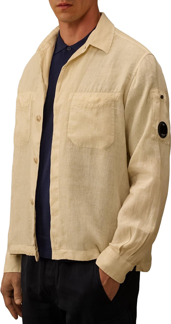 CP Company Heren Shirts - Long Sleeve Wit