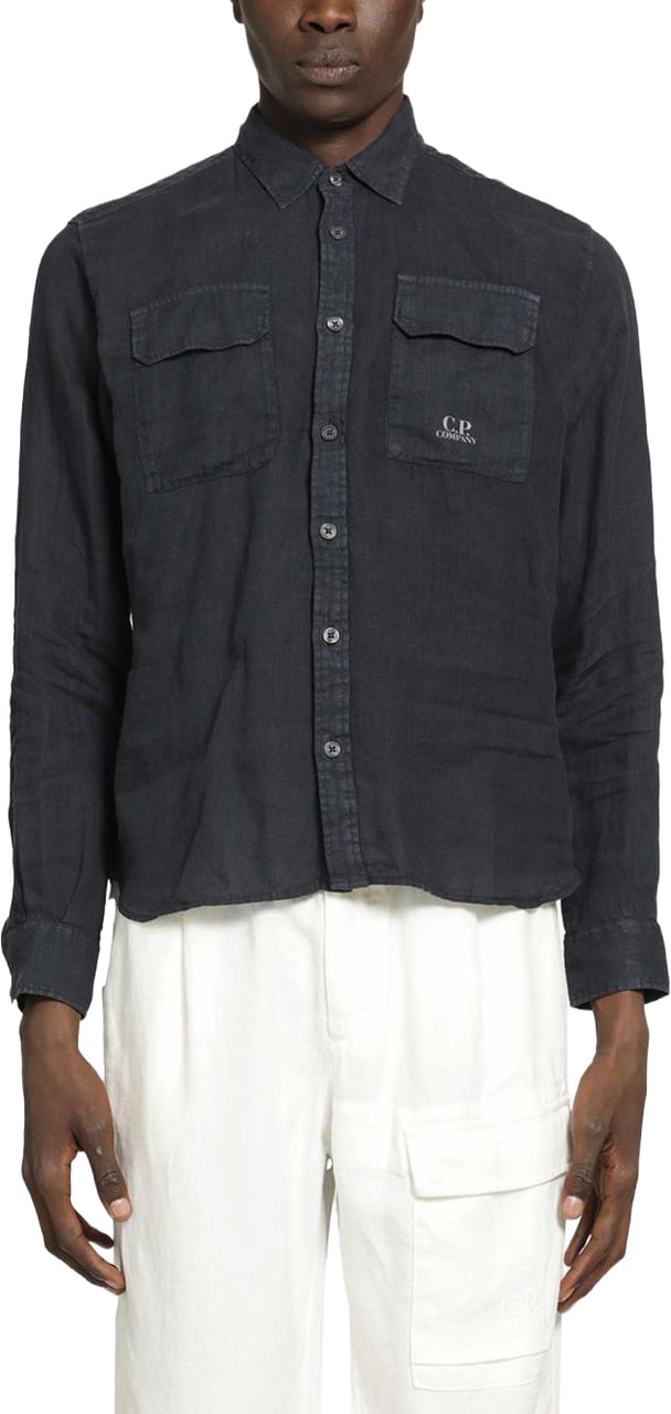 CP Company Shirts Blue Navy