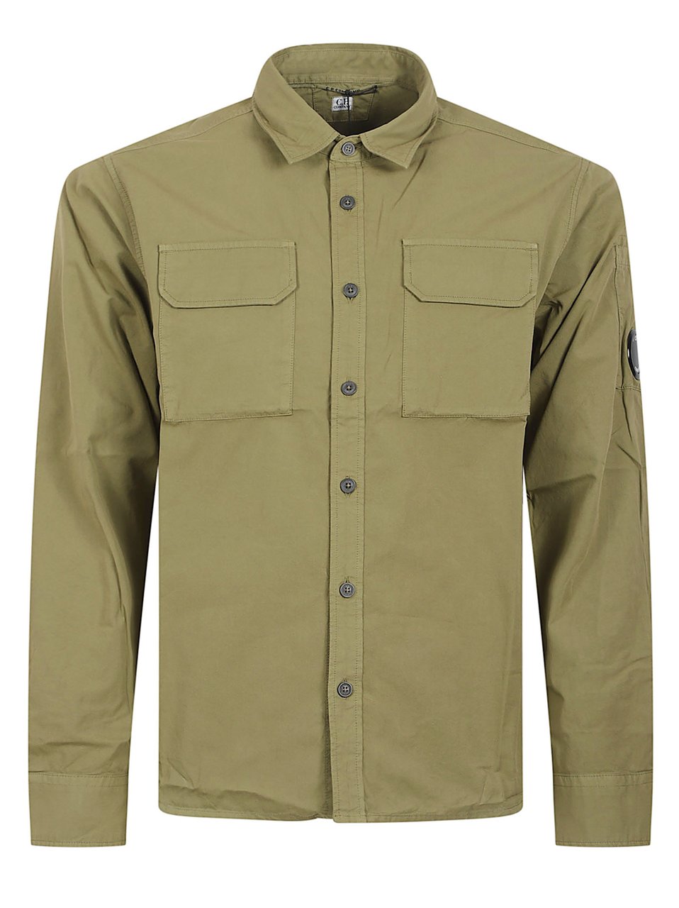 CP Company Structured Utility Shirt with Classic Collar Neutraal