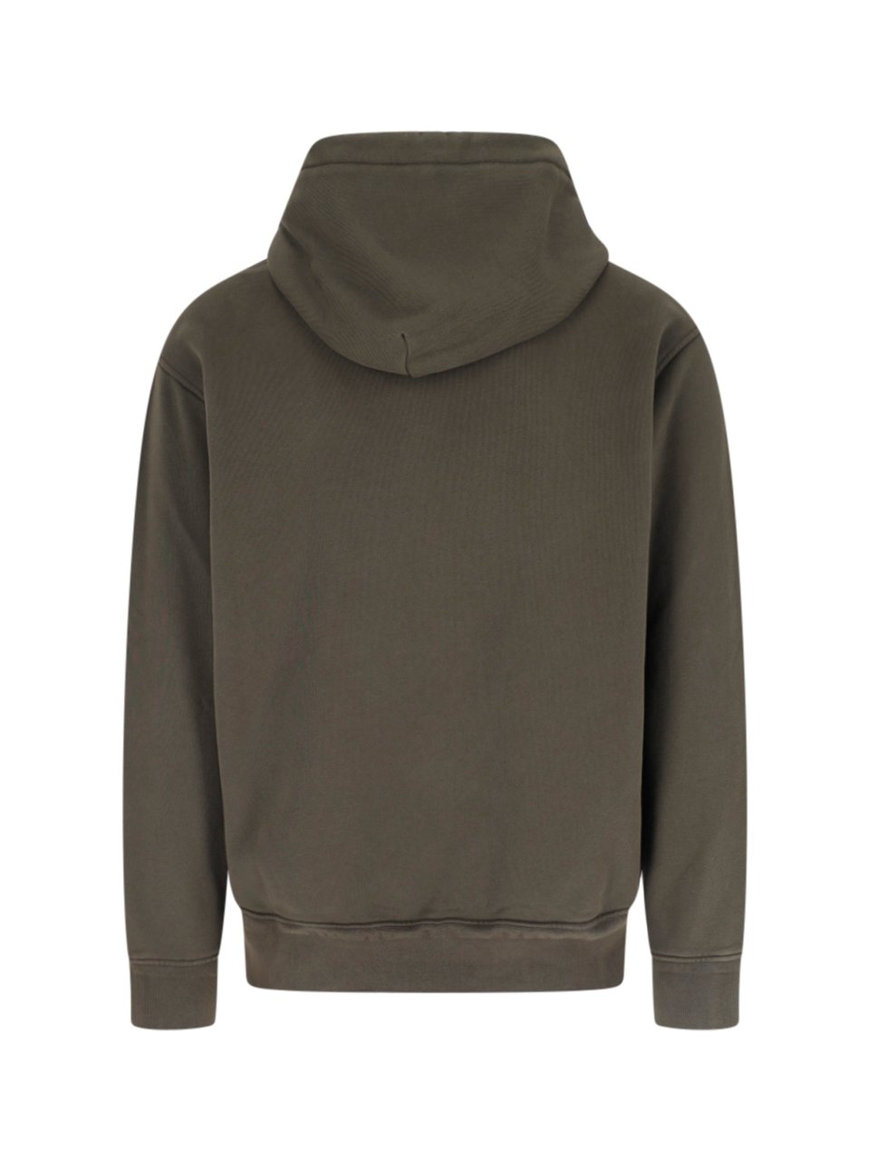 CP Company Green Cotton Hoodie With Drawstring Groen