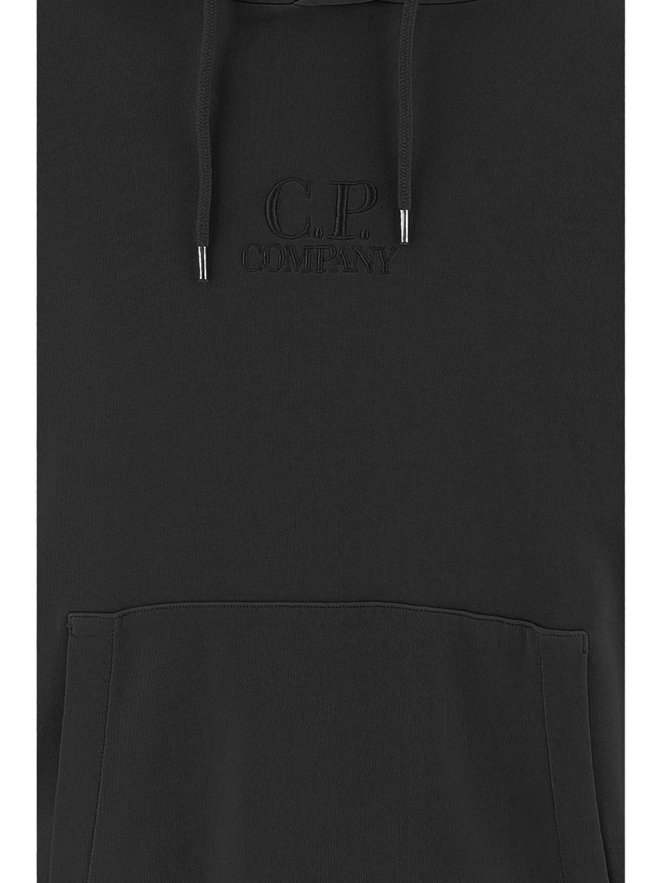 CP Company Minimalist Black Hooded Sweatshirt Zwart