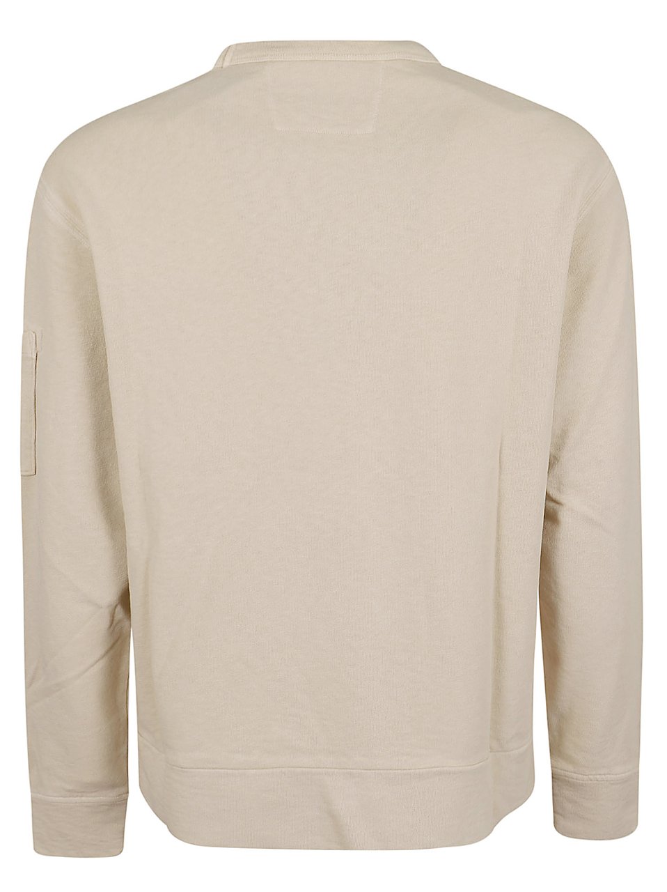 CP Company Malfilè Fleece Crewneck Lens Sweatshirt Wit