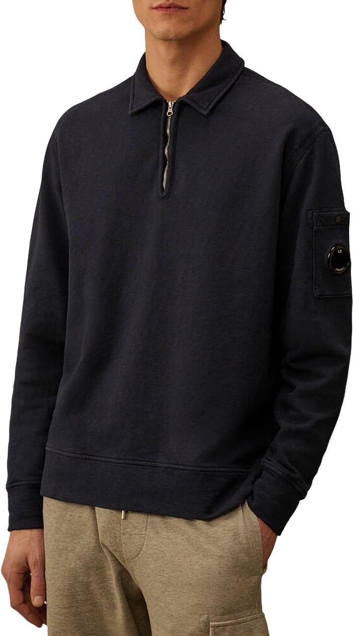 CP Company C.P.Company Heren Sweatshirts - Polo Collar Blauw