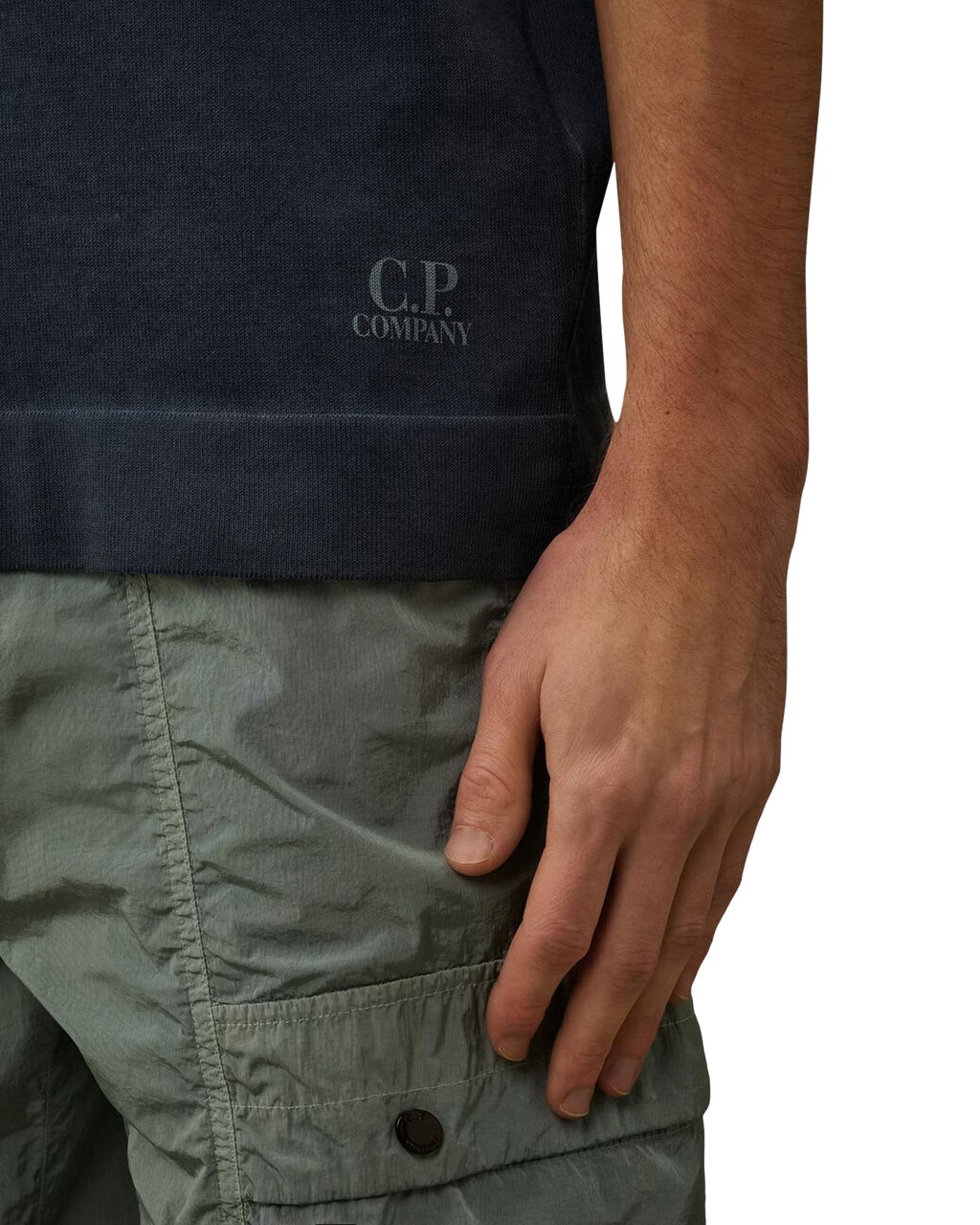 CP Company Heren Sweatshirts - Polo Collar Blauw