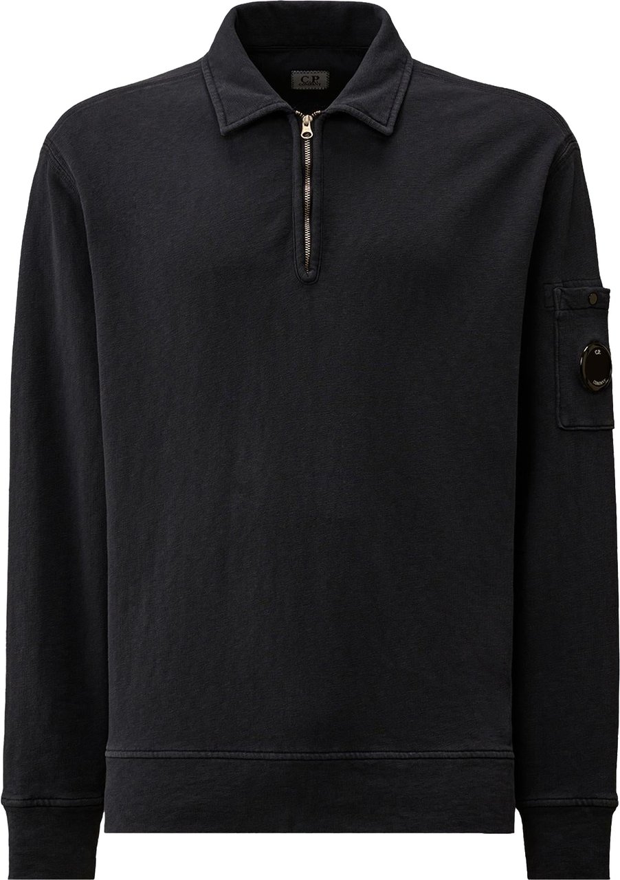 CP Company Heren Sweatshirts - Polo Collar Blauw
