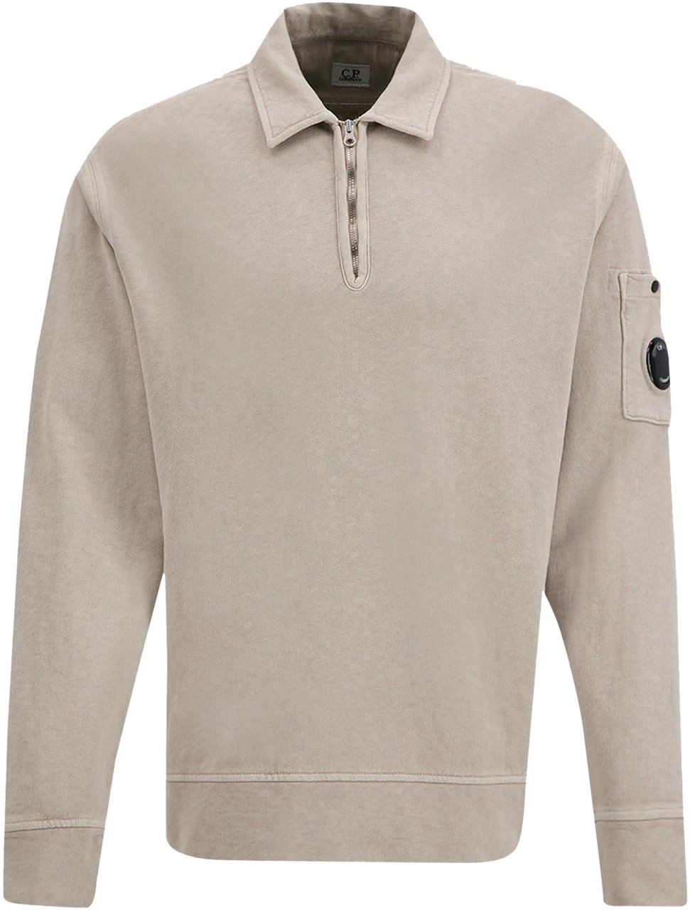 CP Company Heren Sweatshirts - Polo Collar Beige