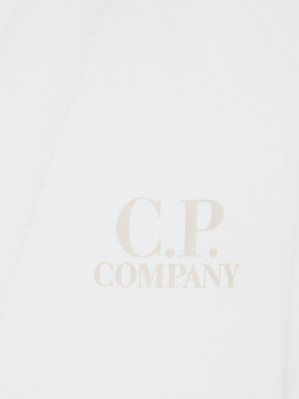 CP COMPANY 30/1 JERSEY SHORT SLEEVE LOGO T-SHIRT Wit