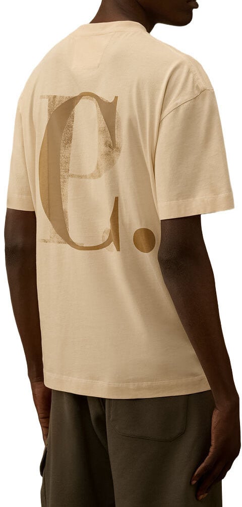 CP Company T-Shirts And Polos Frozen Dew Beige