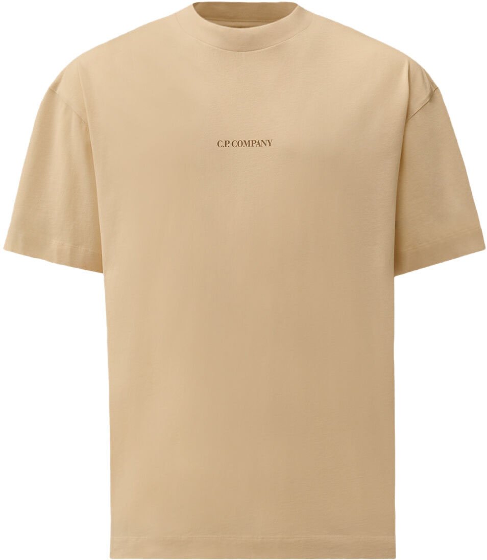 CP Company T-Shirts And Polos Frozen Dew Beige