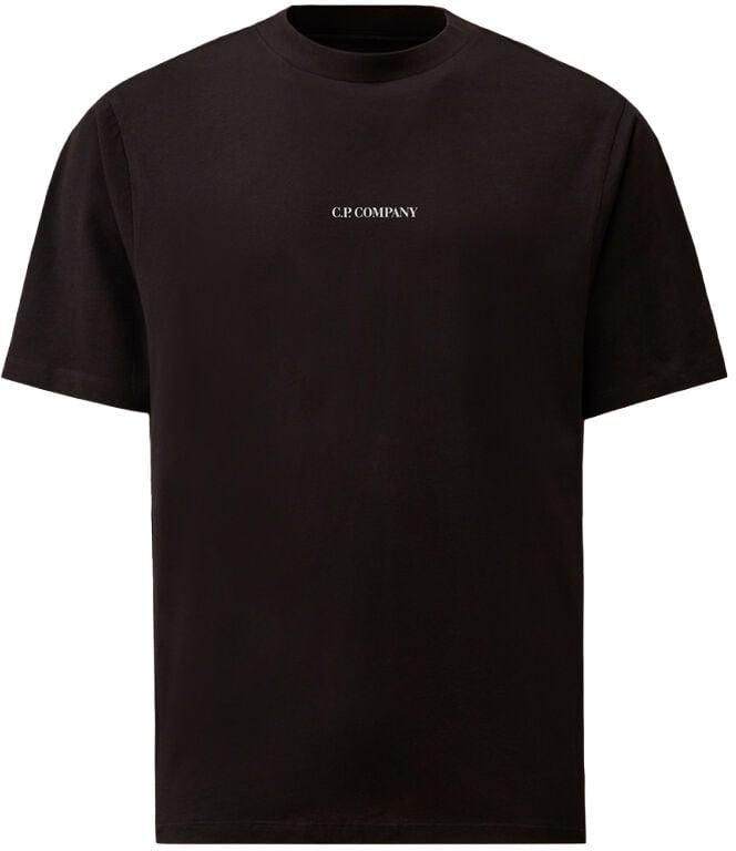 CP Company T-Shirts And Polos Total Eclipse Zwart