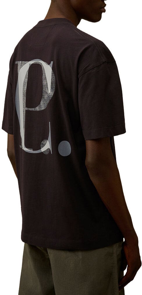 CP Company T-Shirts And Polos Total Eclipse Zwart