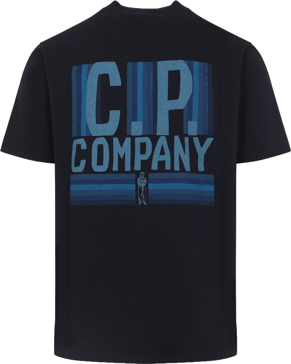 CP Company T-Shirts And Polos Total Eclipse Navy
