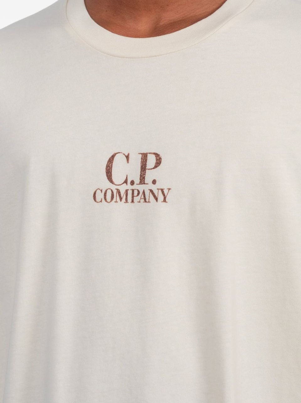CP Company T-Shirts And Polos Beige Wit