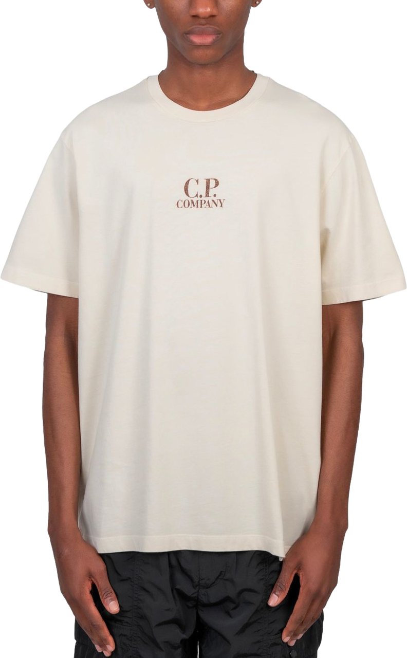 CP Company T-Shirts And Polos Beige Wit