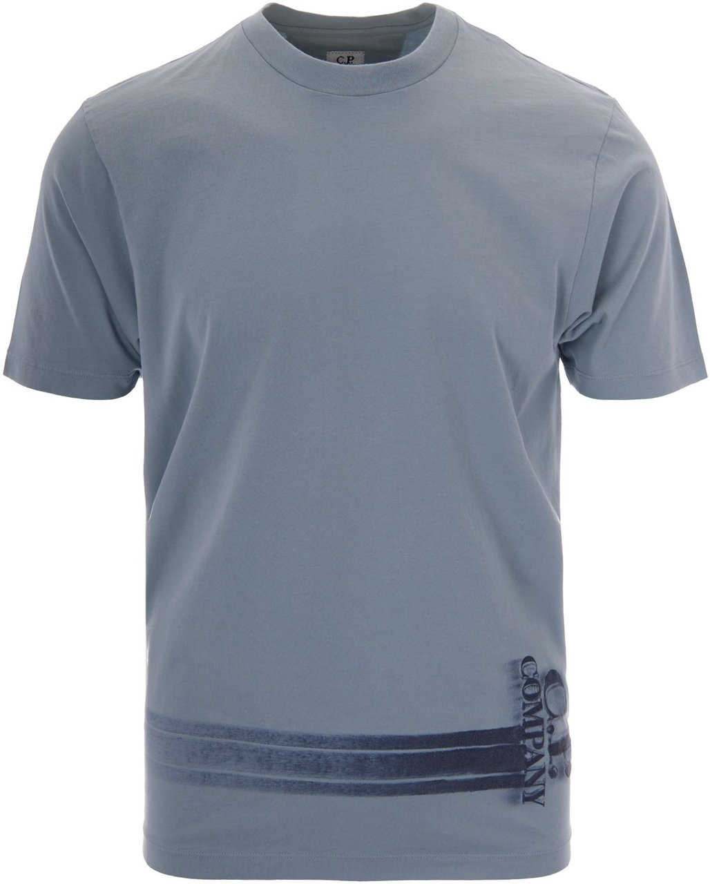 CP Company T-Shirts And Polos Silver Blue Blauw