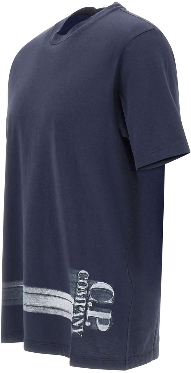 CP COMPANY T-SHIRTS SHORT SLEEVE IN JERSEY 24/1 Lichtblauw