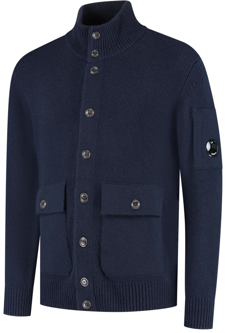 CP Company Knitwear - Cardigan Blauw