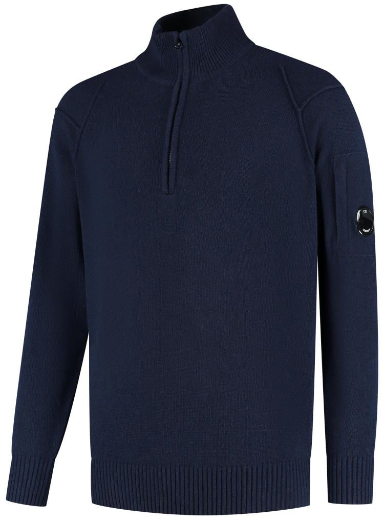 CP Company Knitwear - Polo Collar Blauw