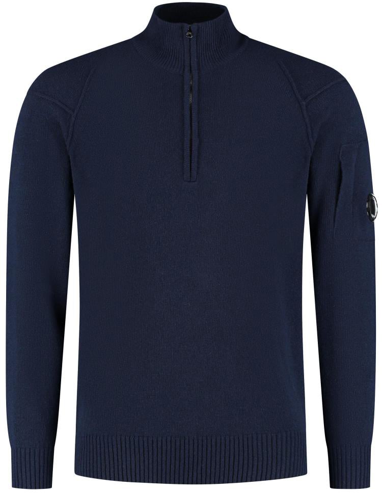 CP Company Knitwear - Polo Collar Blauw