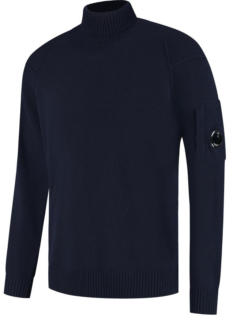 CP Company Knitwear - Turtle Neck Blauw