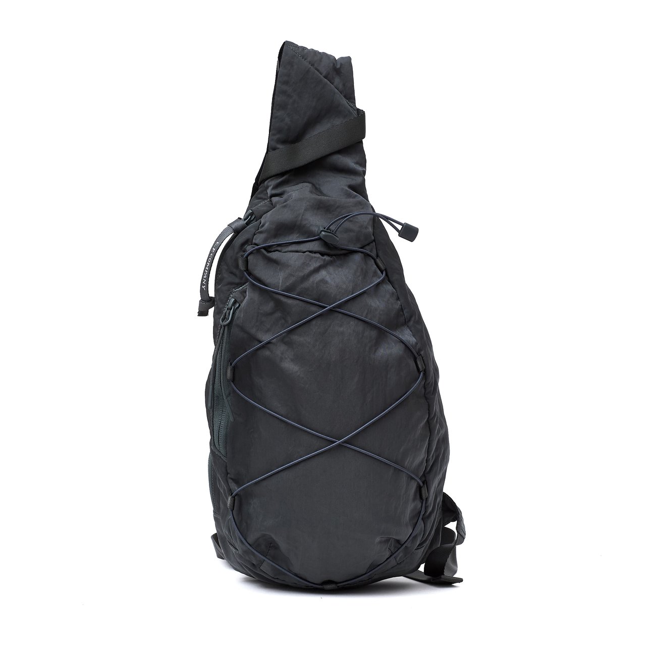 CP Company Nylon B Lens Crossbody Rucksack with Adjustable Strap Zwart