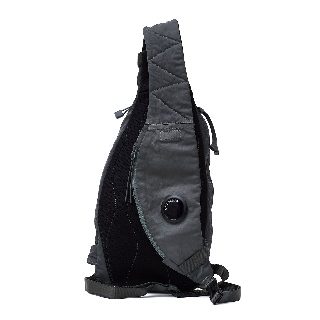 CP Company Nylon B Lens Crossbody Rucksack with Adjustable Strap Zwart