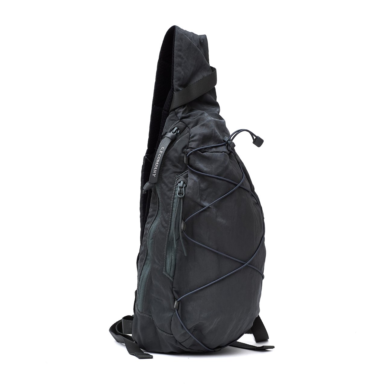 CP Company Nylon B Lens Crossbody Rucksack with Adjustable Strap Zwart