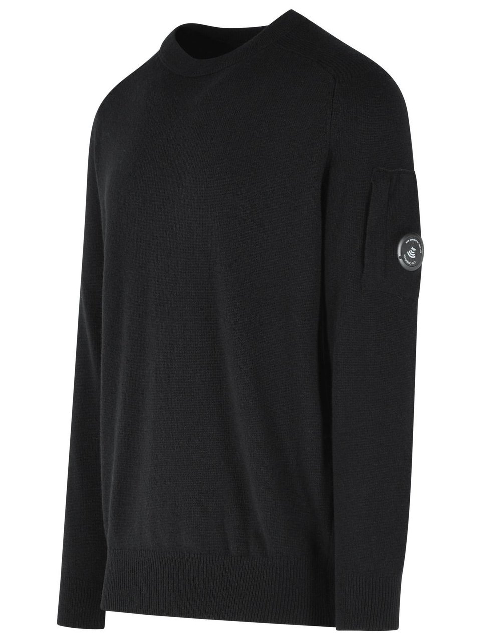 CP Company Black Wool Blend Sweater Zwart