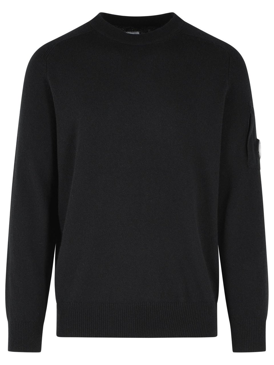 CP Company Black Wool Blend Sweater Zwart
