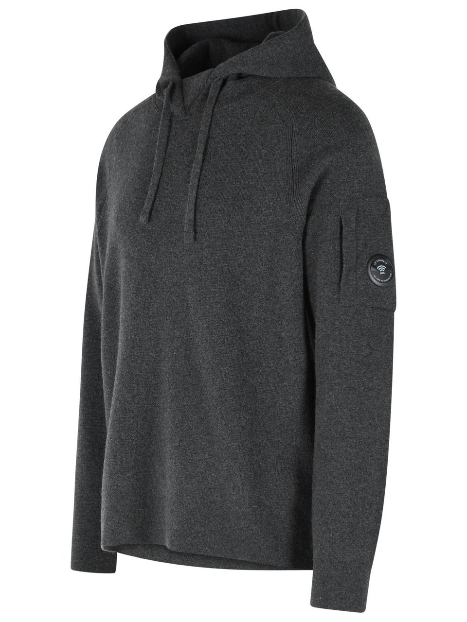 CP Company Grey Wool Blend Sweater Zwart